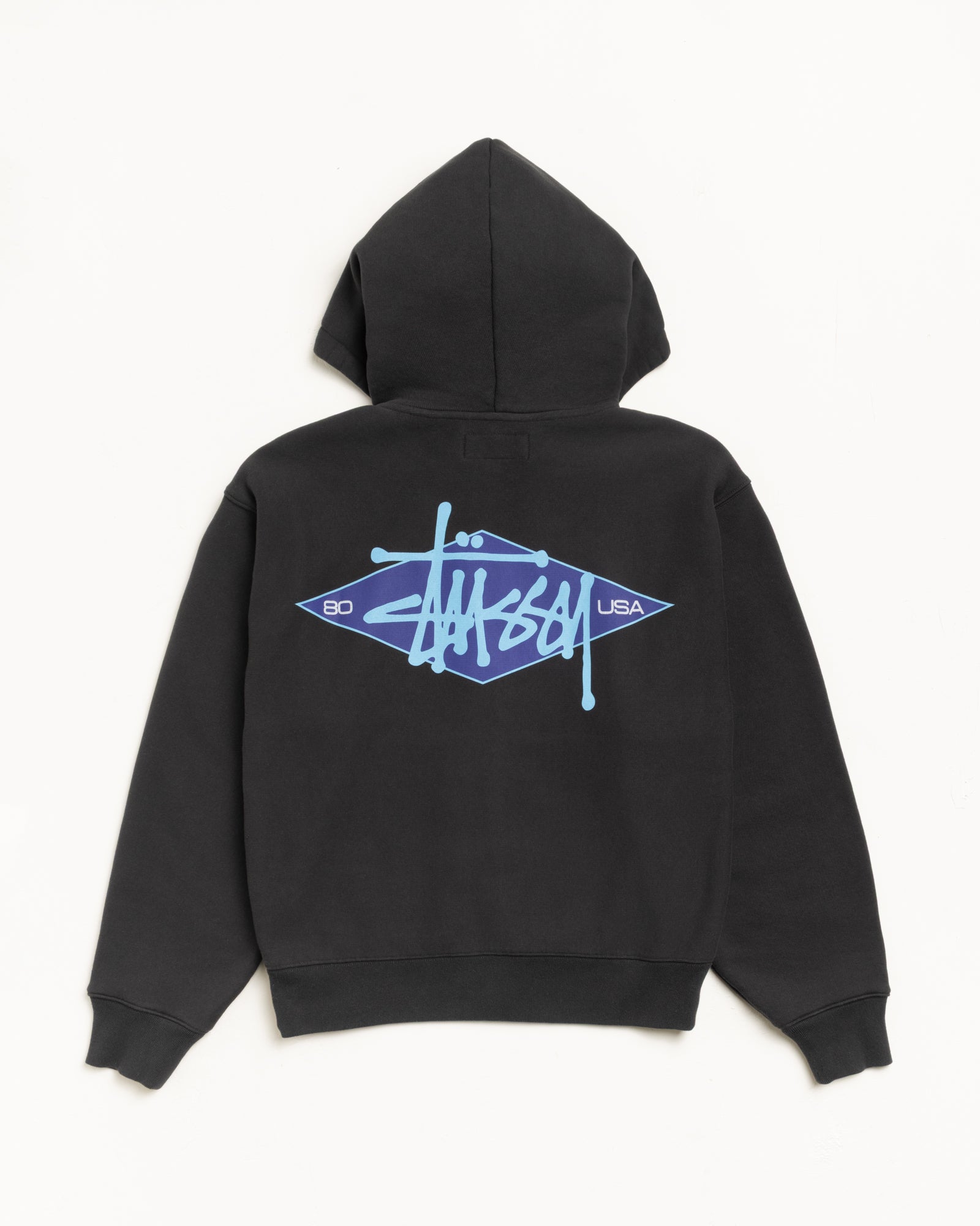 BASIC DIAMOND ZIP HOODIE