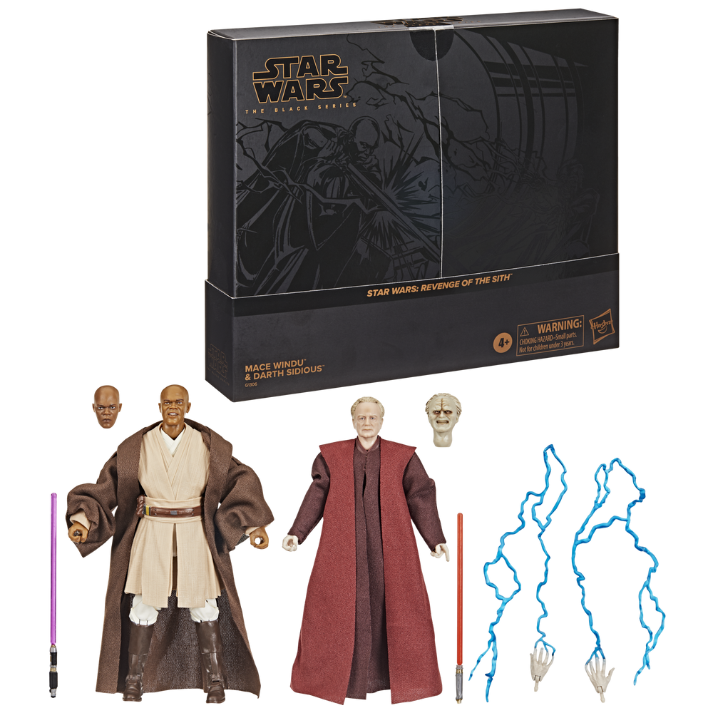 Star Wars The Black Series Mace Windu & Darth Sidious