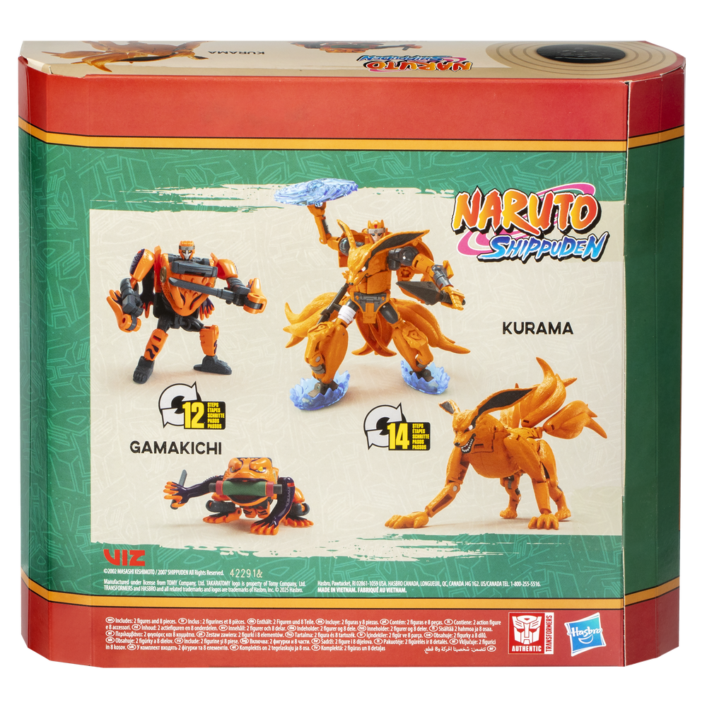 Transformers Collaborative NARUTO SHIPPUDEN x Transformers Kurama and Gamakichi