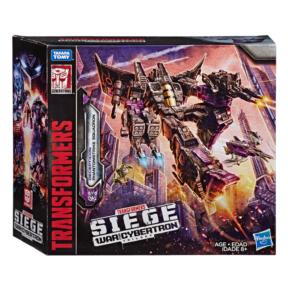 Transformers Toys Generations War for Cybertron Voyager WFC-S27 Decepticon Phantomstrike Squadron 4-Pack - Final Strike Figure Series: Part 2