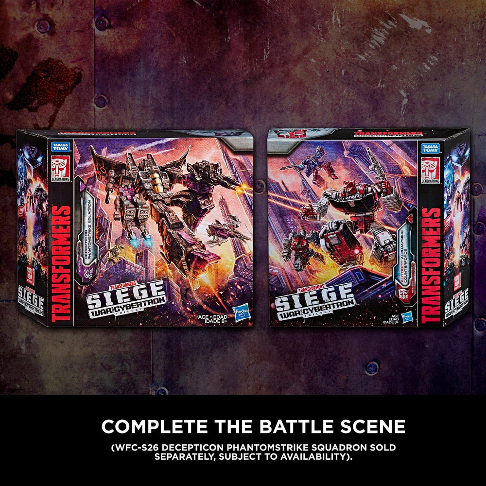 Transformers Toys Generations War for Cybertron Voyager WFC-S27 Decepticon Phantomstrike Squadron 4-Pack - Final Strike Figure Series: Part 2