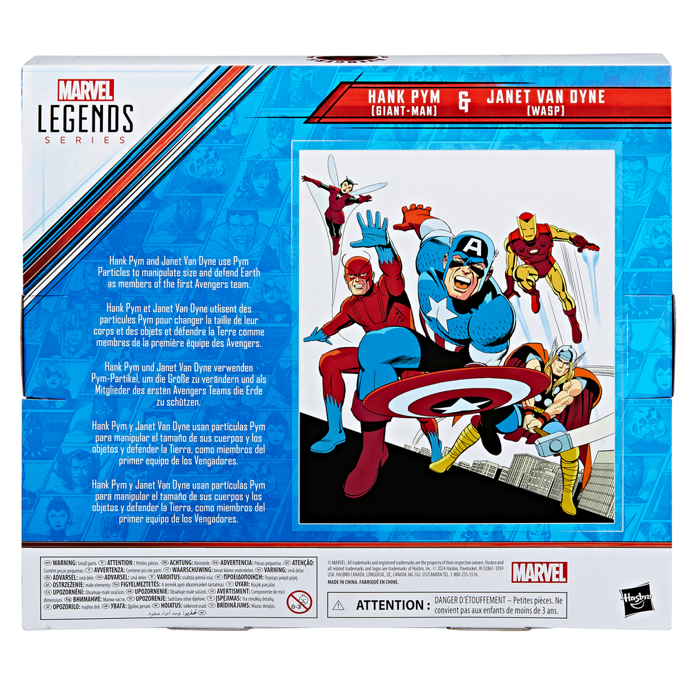 Marvel Legends Series Hank Pym (Giant-Man) & Janet Van Dyne (Wasp) Figures