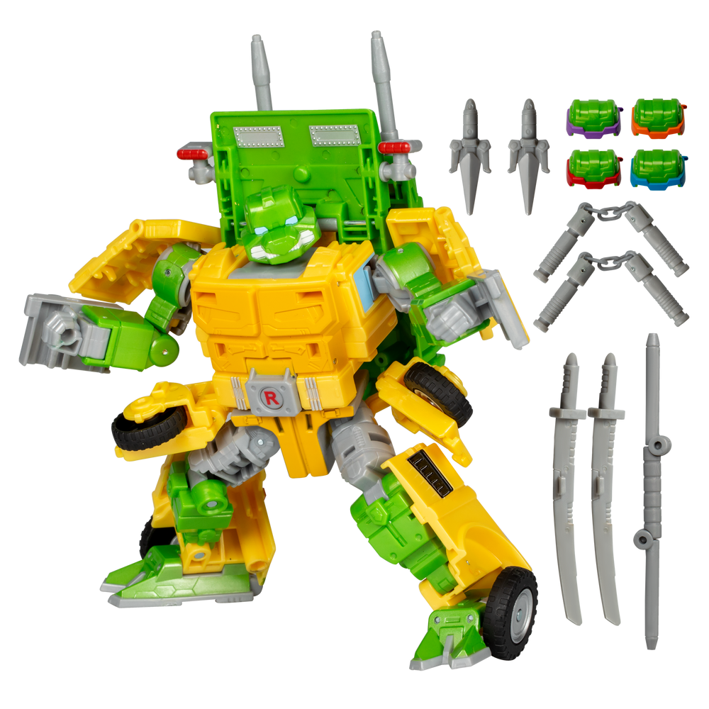Transformers Collaborative Teenage Mutant Ninja Turtles x Transformers Party Wallop Figure