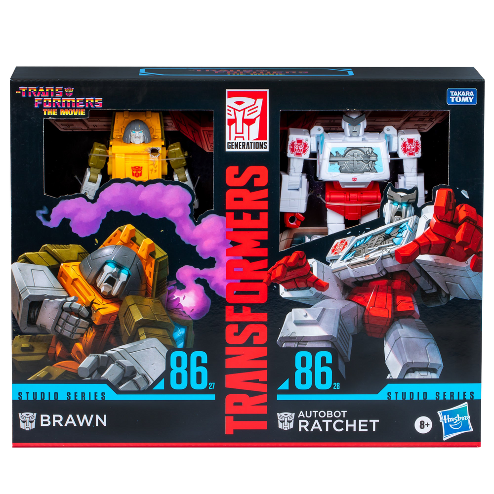 Transformers Studio Series Deluxe The Transformers: The Movie Brawn & Autobot Ratchet