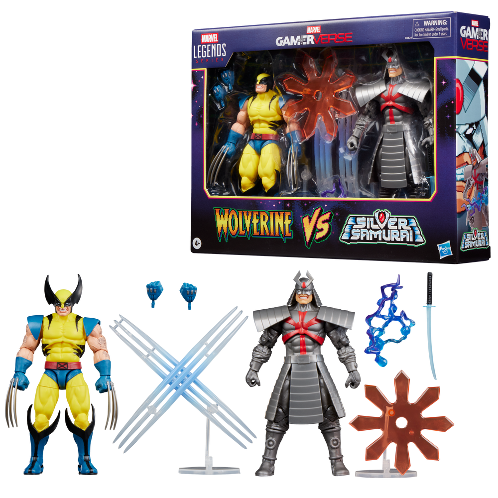 Marvel Legends Series Gamerverse Wolverine vs Marvel's Silver Samurai