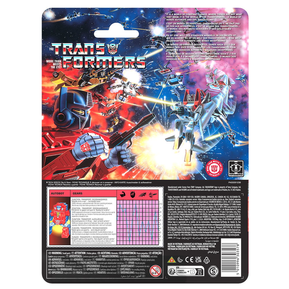 Transformers Retro G1 Autobot Gears