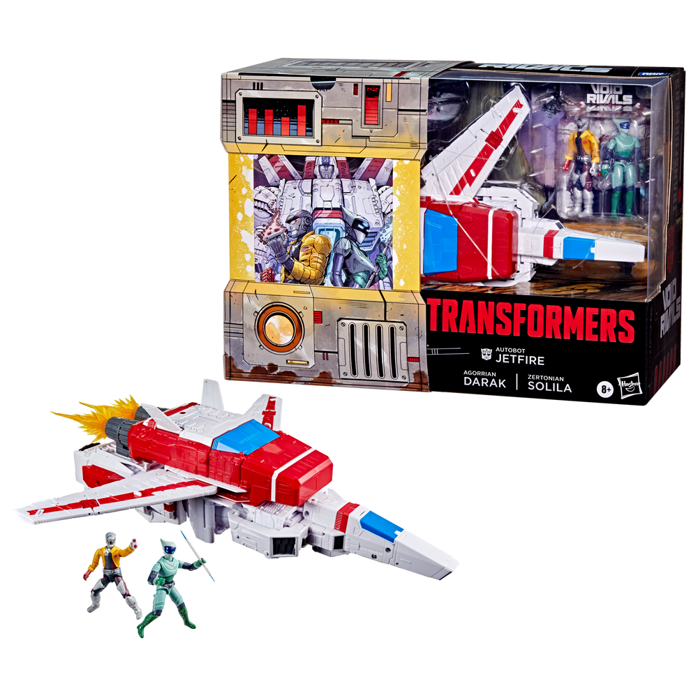 Transformers Void Rivals Autobot Jetfire, Zertonian Solila, and Agorrian Darak