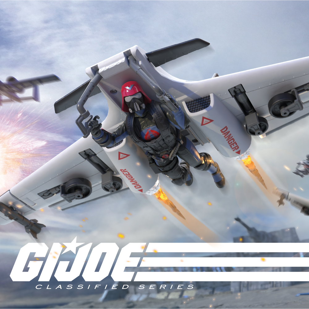 G.I. Joe Classified Series #152, Cobra Pilot Action Figure & Cobra C.L.A.W. (Covert Light Aerial Weapon)