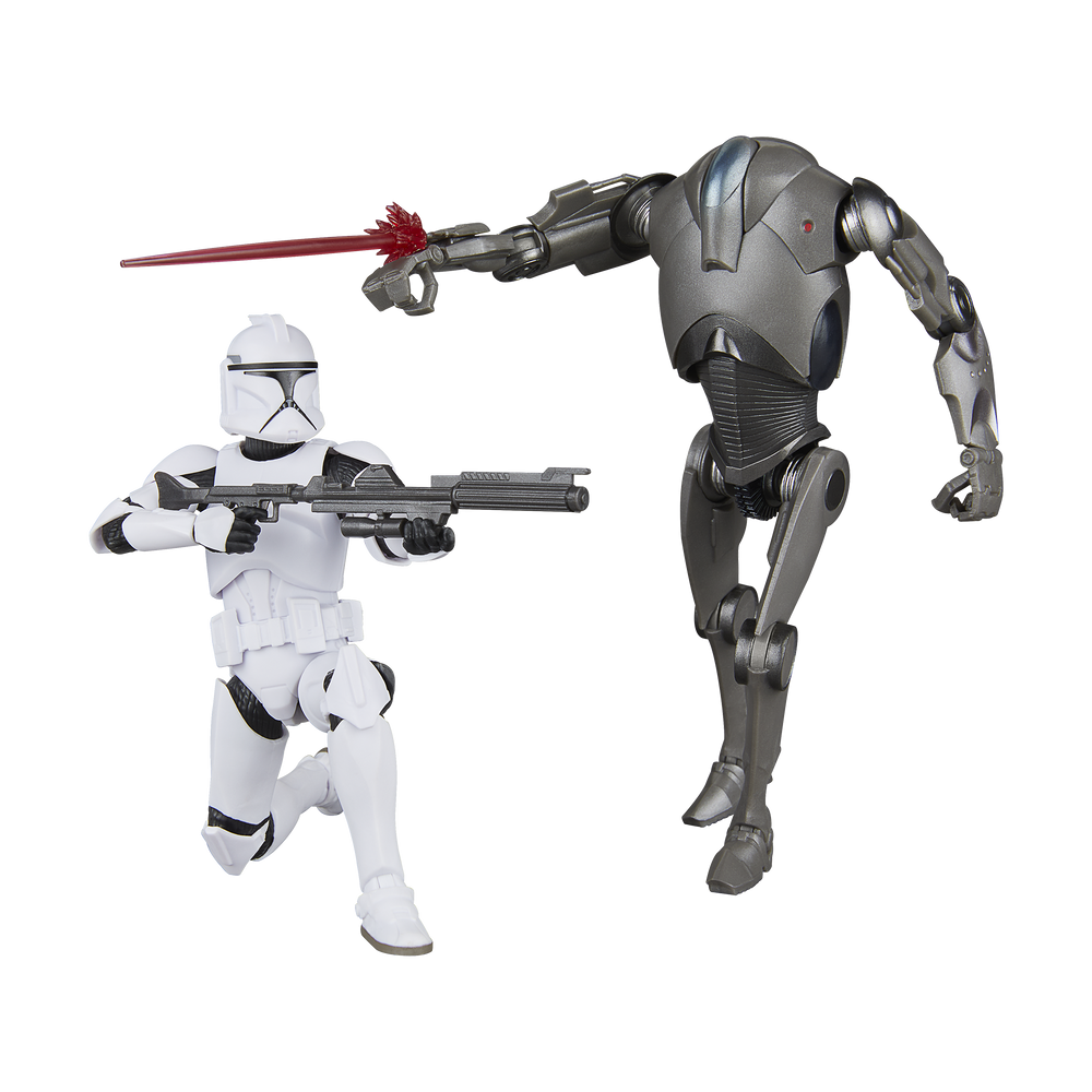 STAR WARS The Black Series Phase I Clone Trooper & Super Battle Droid