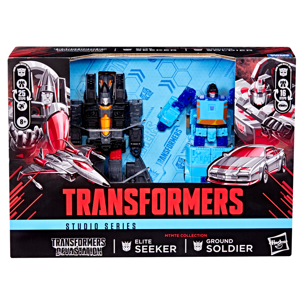 Transformers Studio Series MTMTE Collection Deluxe Class Transformers: Devastation Ground Soldier and Elite Seeker