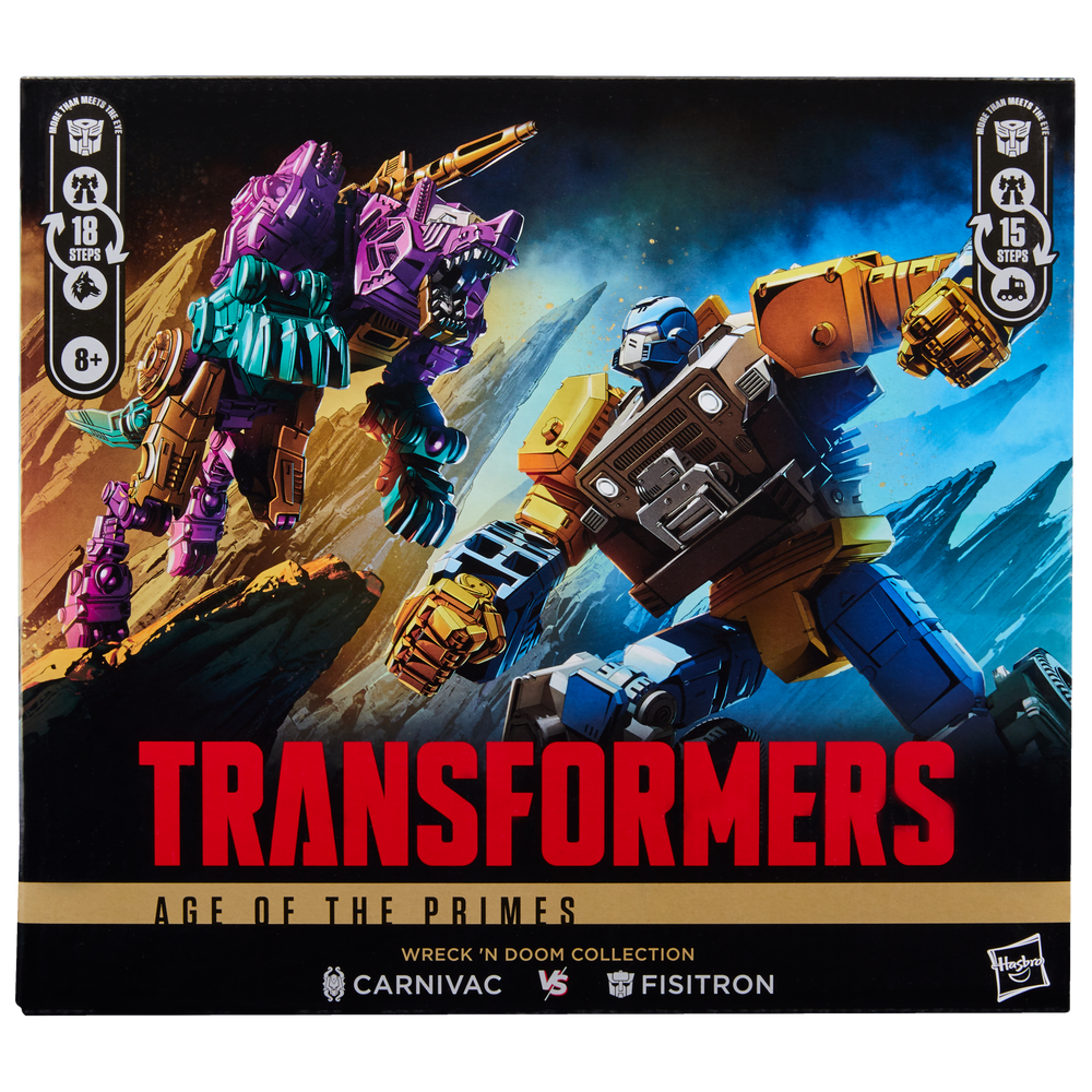 Transformers Age of the Primes Wreck ‘n Doom Collection Fisitron and Carnivac Action Figure 2-Pack
