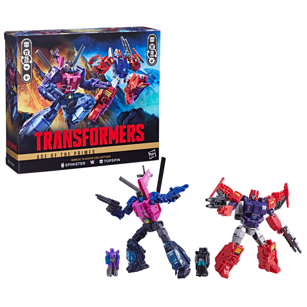 Transformers Wreck 'n Doom Collection Topspin vs Spinister