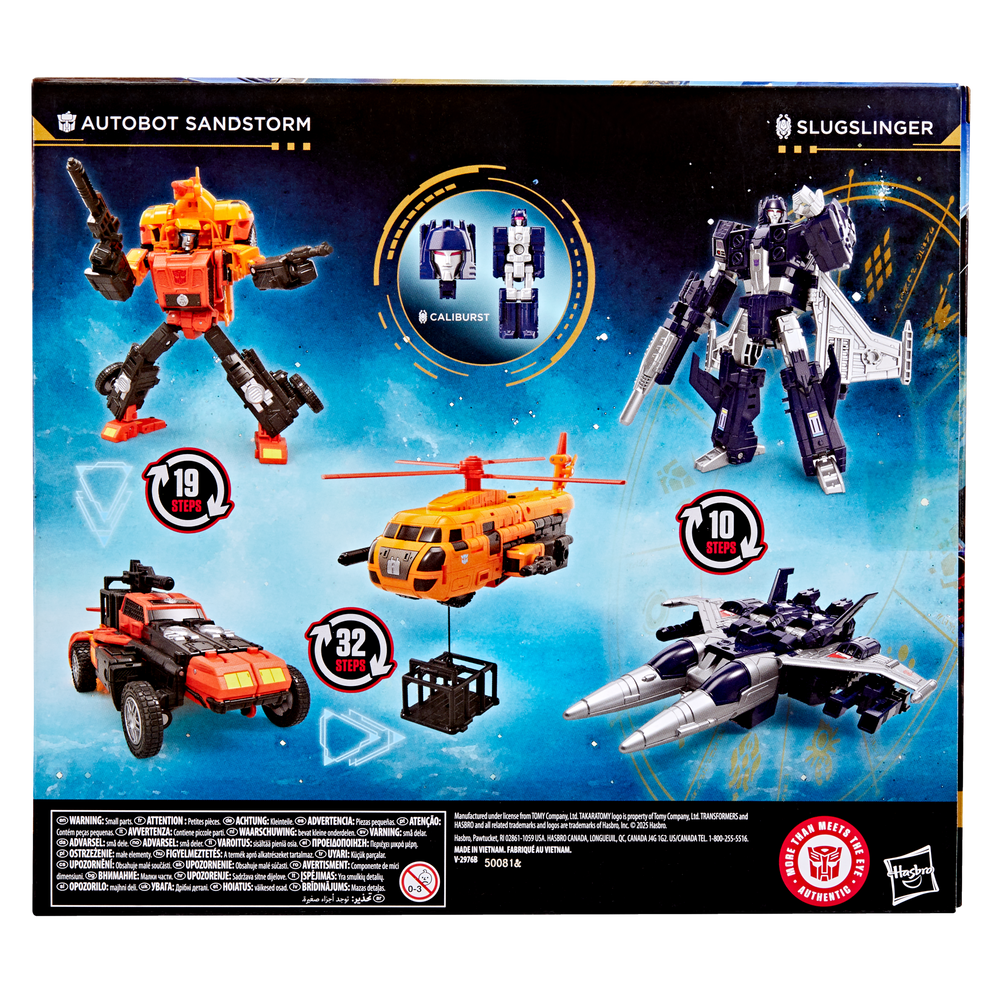 Transformers Age of the Primes Wreck 'n Doom Collection Autobot Sandstorm vs Slugslinger