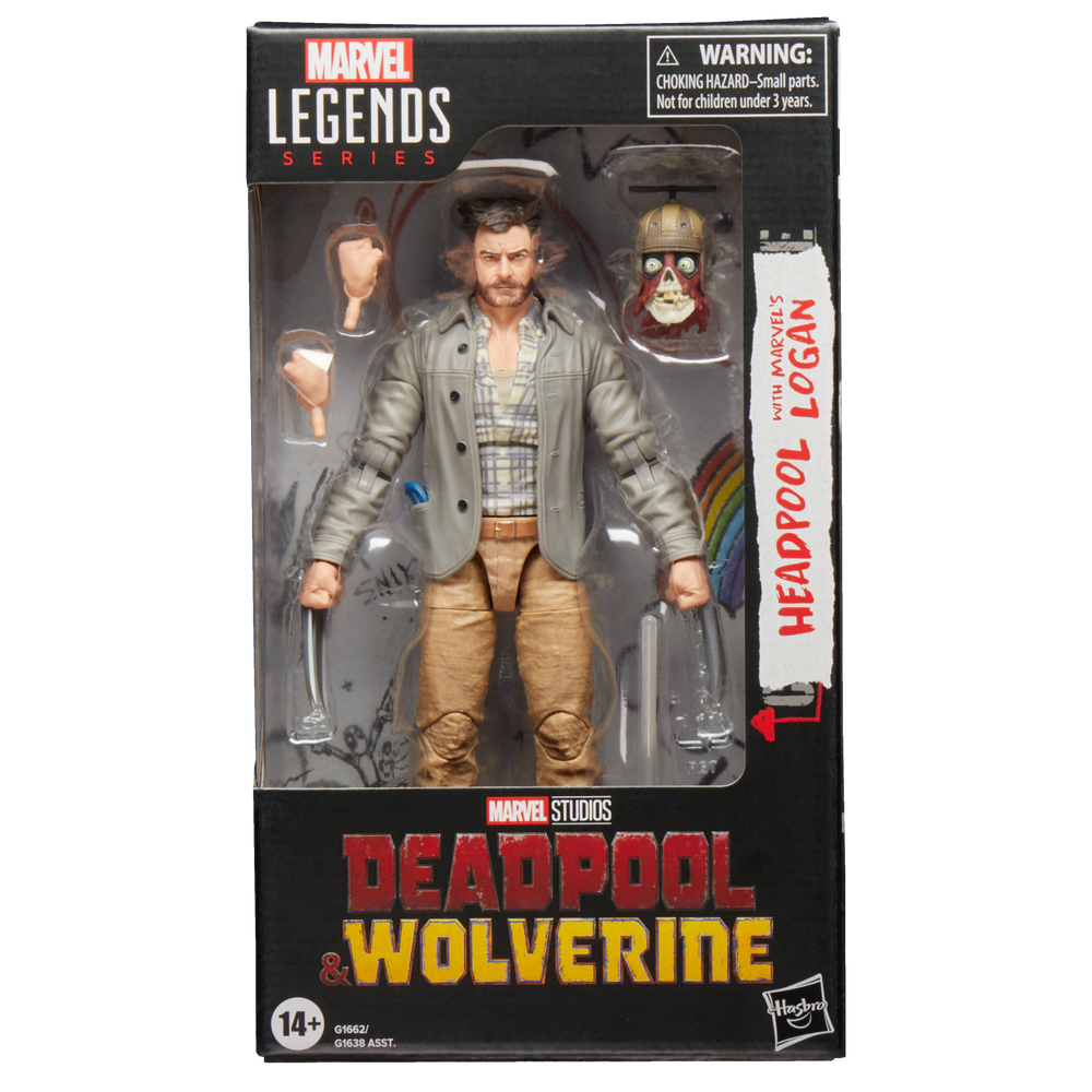 Marvel Legends Series Headpool with Marvel’s Logan Action Figure