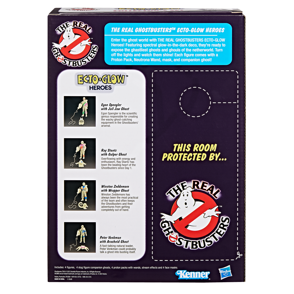 Ghostbusters Kenner Classics The Real Ghostbusters Ecto-Glow Heroes Collector’s Set