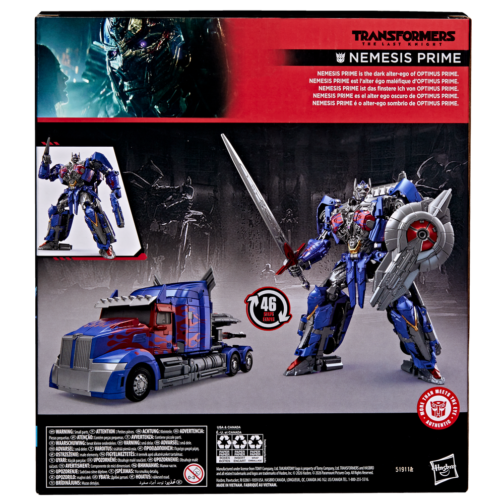 Transformers Studio Series Transformers: The Last Knight Leader Class Nemesis Prime
