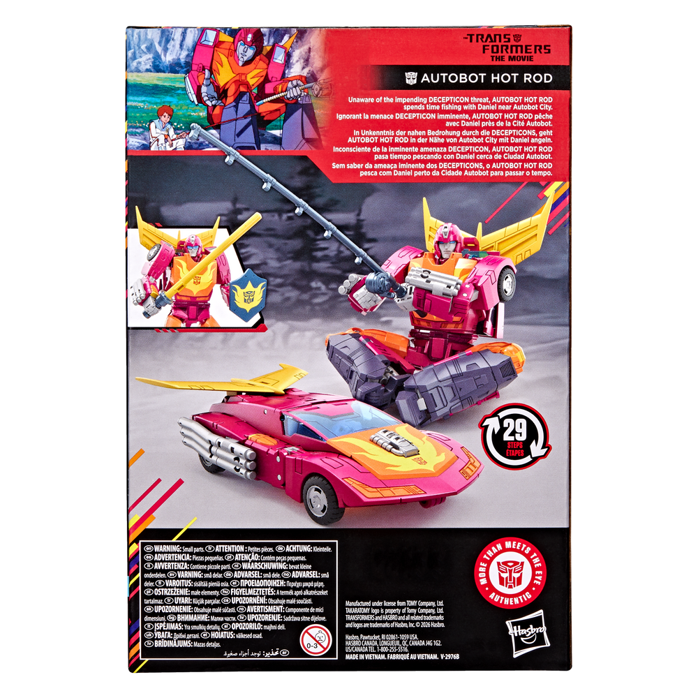 Transformers Studio Series MTMTE Collection The Transformers: The Movie Voyager Class Autobot Hot Rod