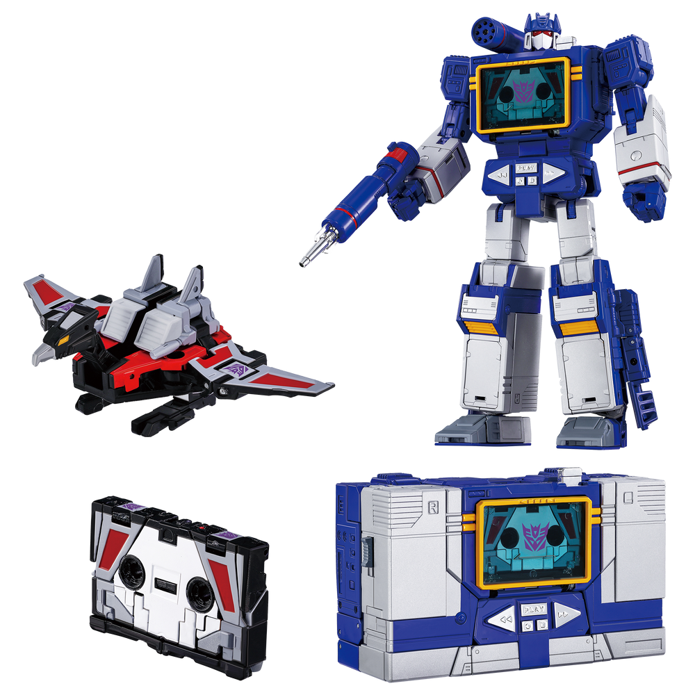 Transformers Takara Tomy MPG-19 Soundwave and Condor (Laserbeak)