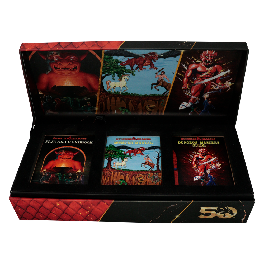 Dungeons & Dragons 50th Anniversary Limited Edition, 1st Edition Book Cover Ingot Set