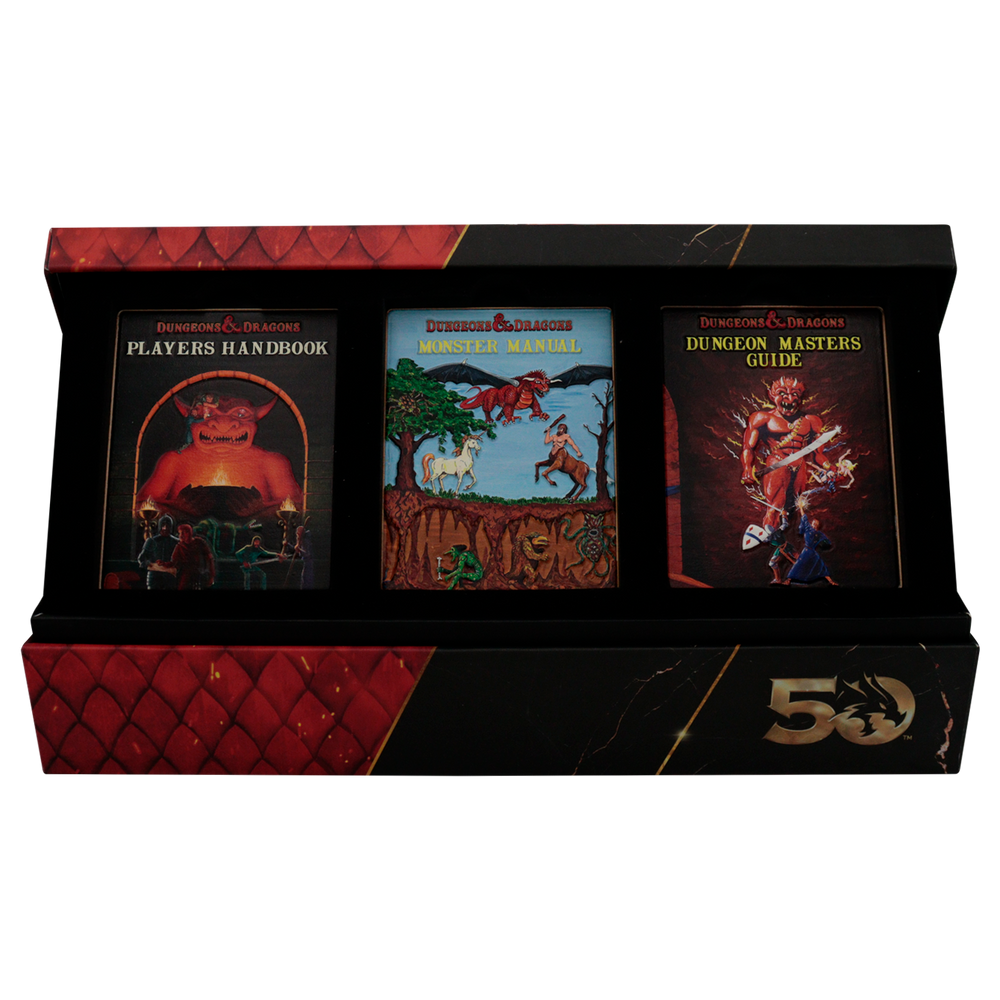 Dungeons & Dragons 50th Anniversary Limited Edition, 1st Edition Book Cover Ingot Set