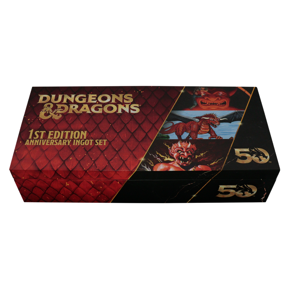 Dungeons & Dragons 50th Anniversary Limited Edition, 1st Edition Book Cover Ingot Set
