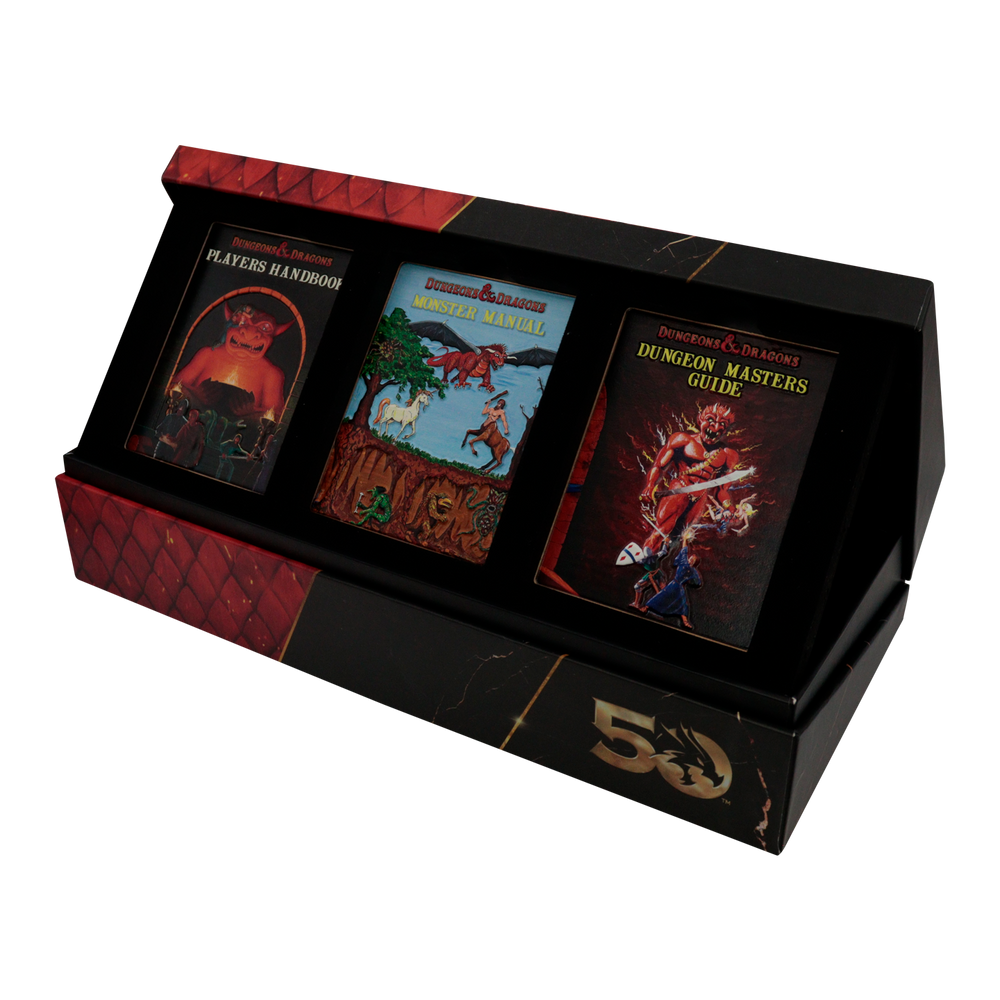 Dungeons & Dragons 50th Anniversary Limited Edition, 1st Edition Book Cover Ingot Set
