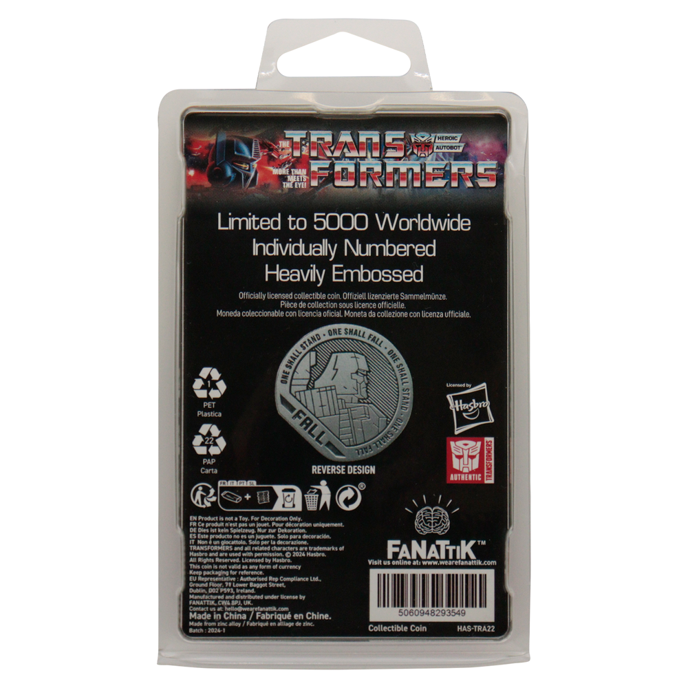 Transformers 40th Anniversary Limited Edition Collectible Coin