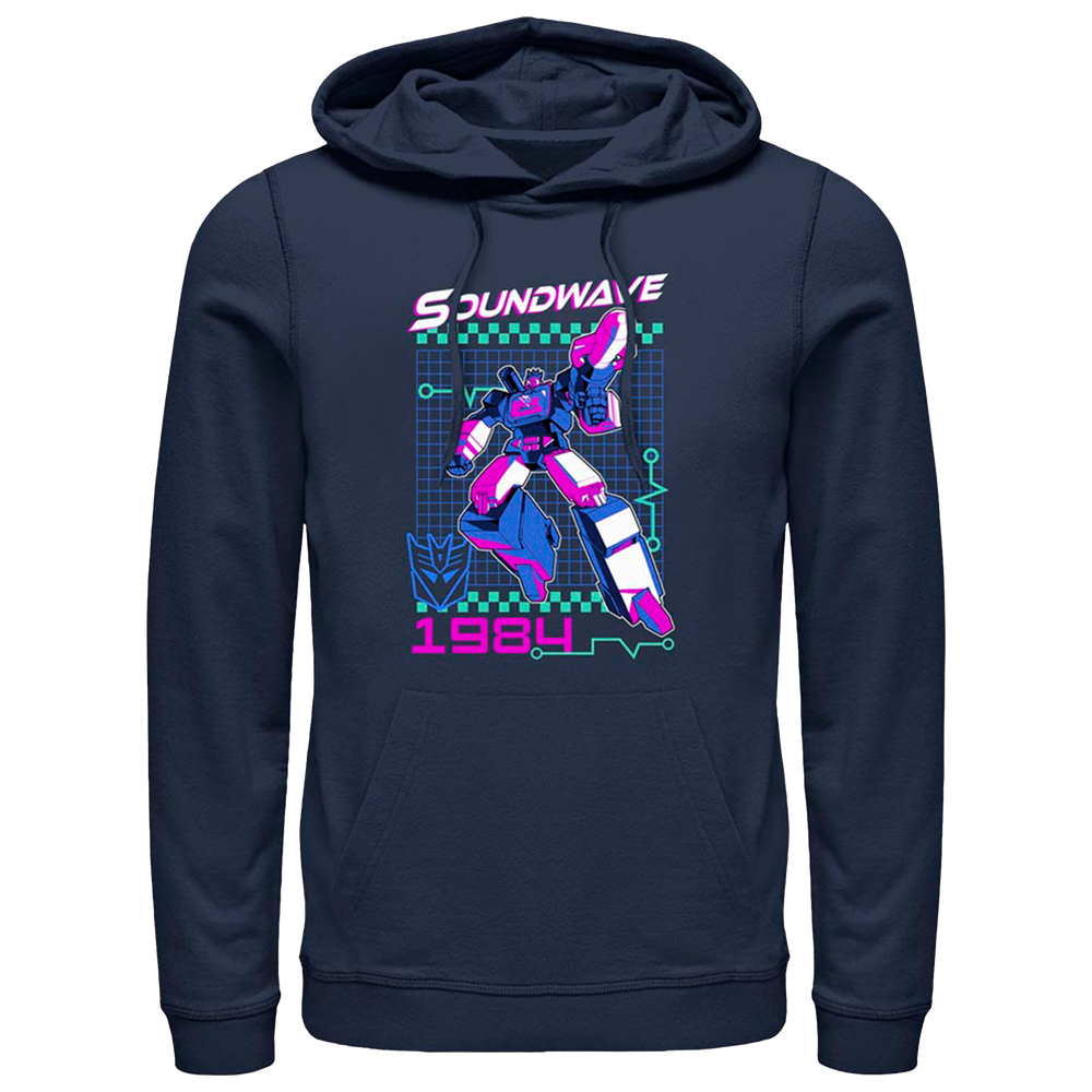 Transformers Soundwave Retro Men's Hooded Fleece Sweatshirt