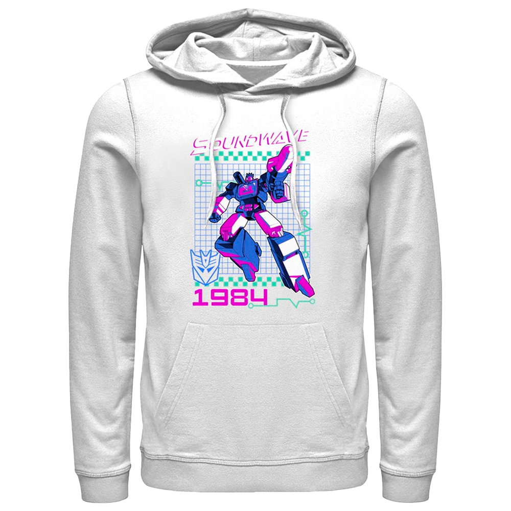 Transformers Soundwave Retro Men's Hooded Fleece Sweatshirt