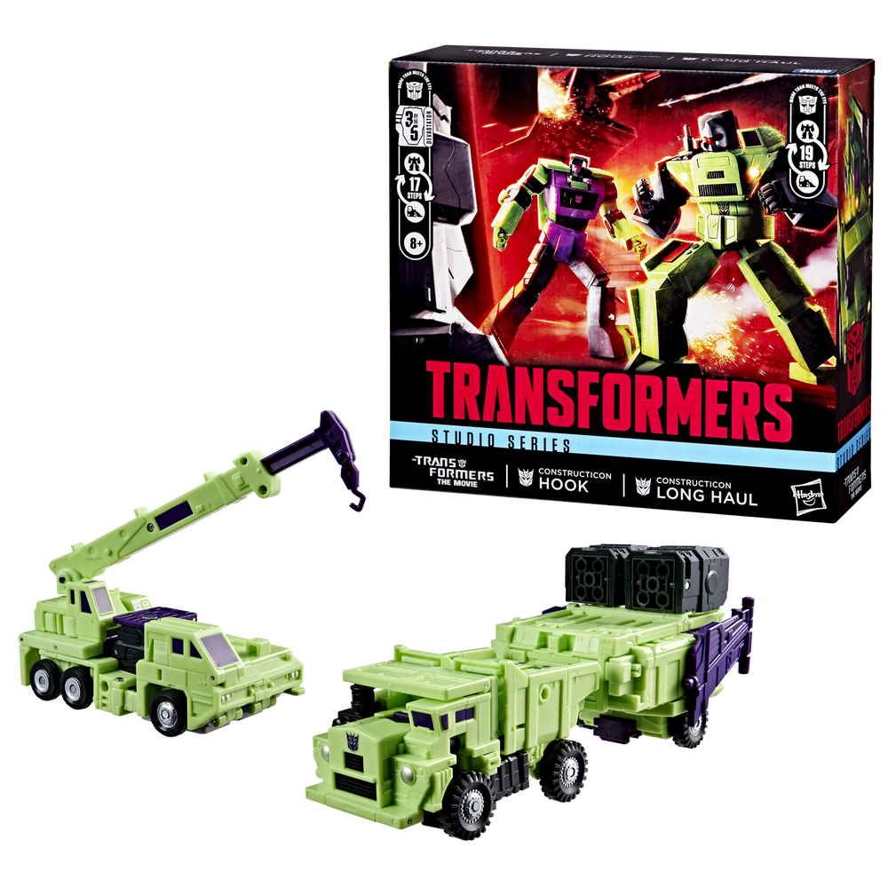 Transformers Studio Series The Transformers: The Movie Constructicon Long Haul & Constructicon Hook