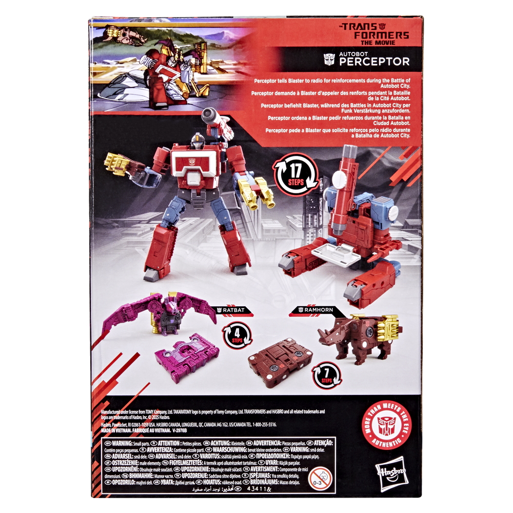 Transformers Studio Series MTMTE Collection Deluxe Class Transformers: The Movie Autobot Perceptor