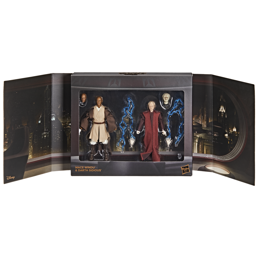 Star Wars The Black Series Mace Windu & Darth Sidious